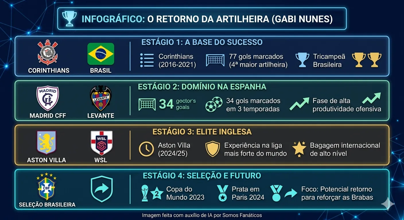 Infográfico gerado com auxílio de IA – Gemini/ChatGPT
