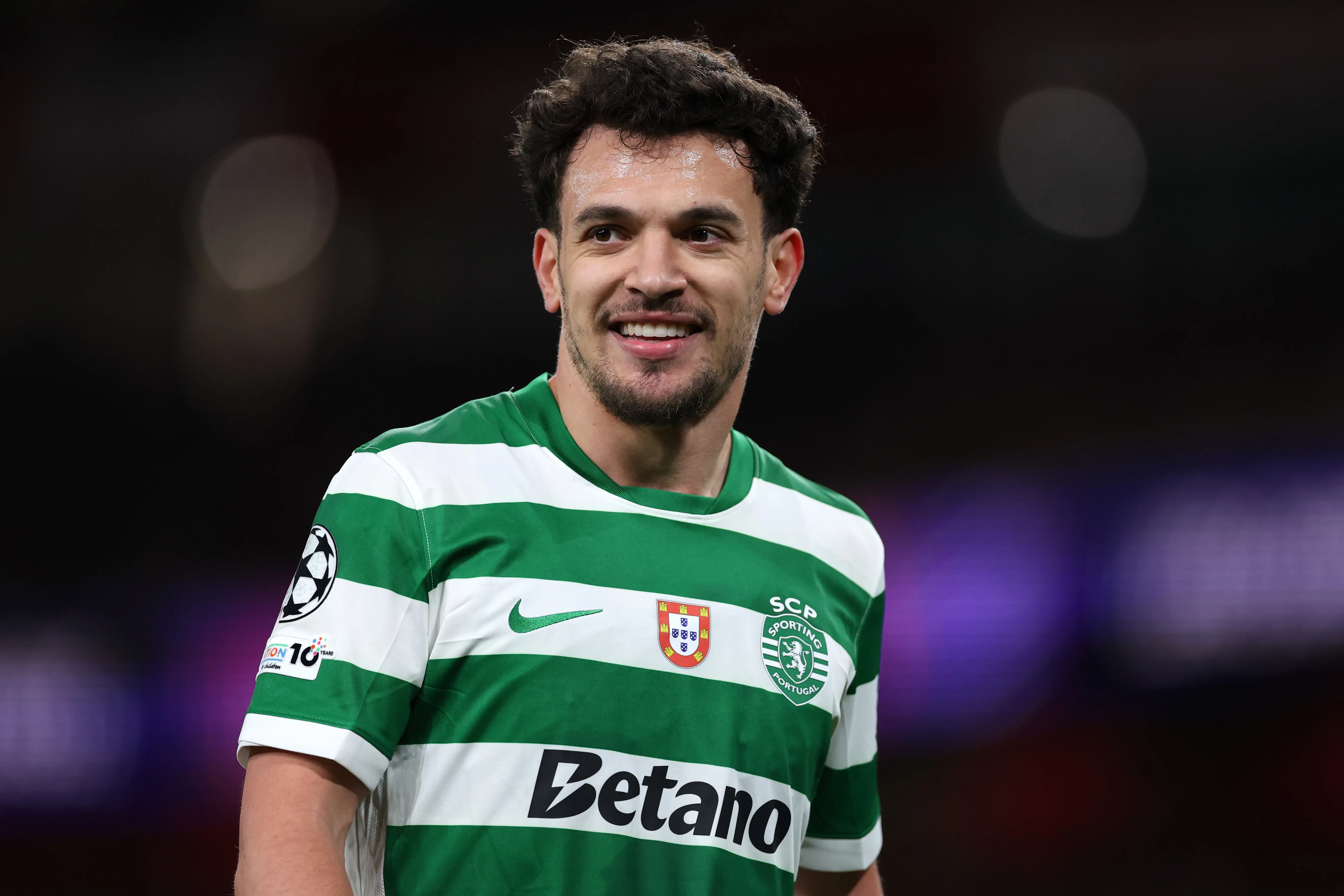 Pedro Gonçalves durante partida do Sporting. (Photo by Justin Setterfield/Getty Images)