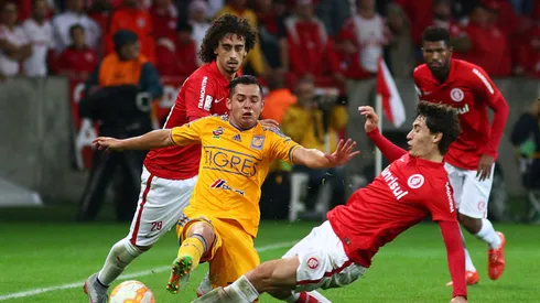 Internacional e Tigres se enfrentaram na Libertadores. Lucas Uebel/Getty Images.