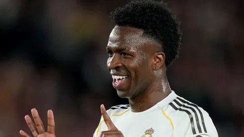 Vinicius Jr lidera projeto em possível volta de Mourinho ao Real Madrid. Foto: Alex Caparros/Getty Images