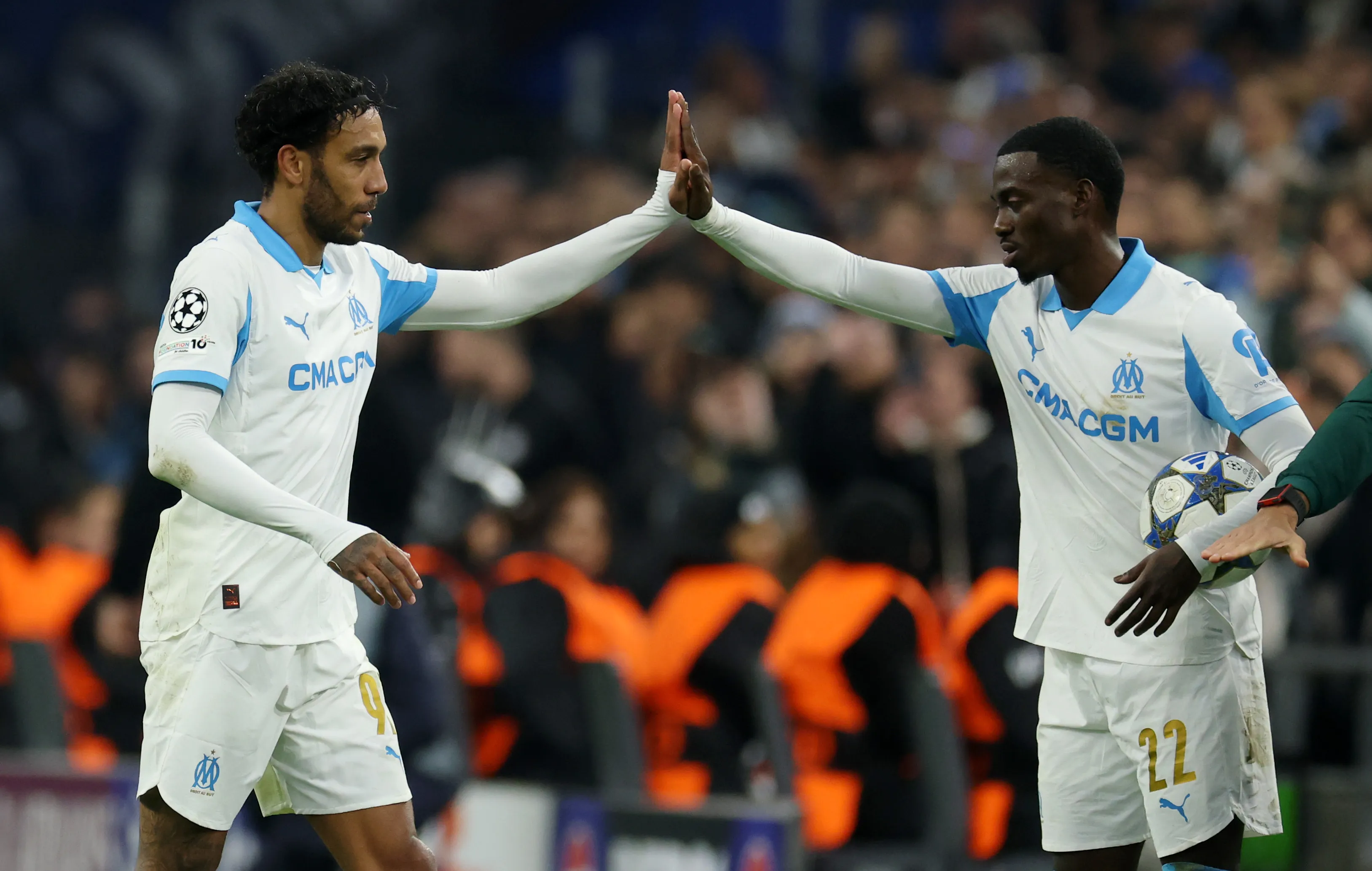 Craque do OM, Aubameyang está à venda. Foto: Alexander Hassenstein/Getty Images