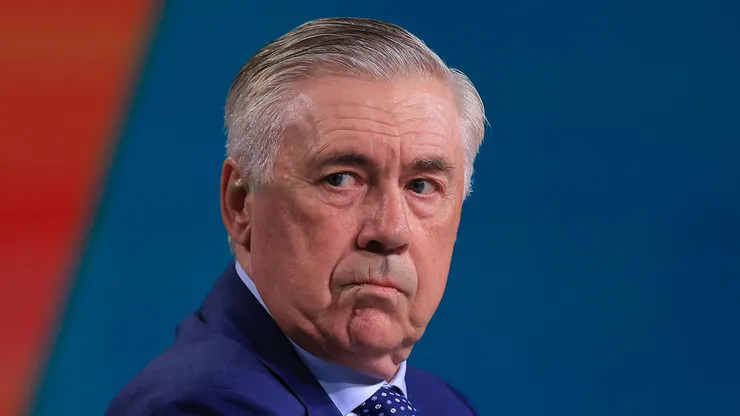 Carlo Ancelotti durante apresentação pela Seleção Brasileira (Foto: Buda Mendes/Getty Images)