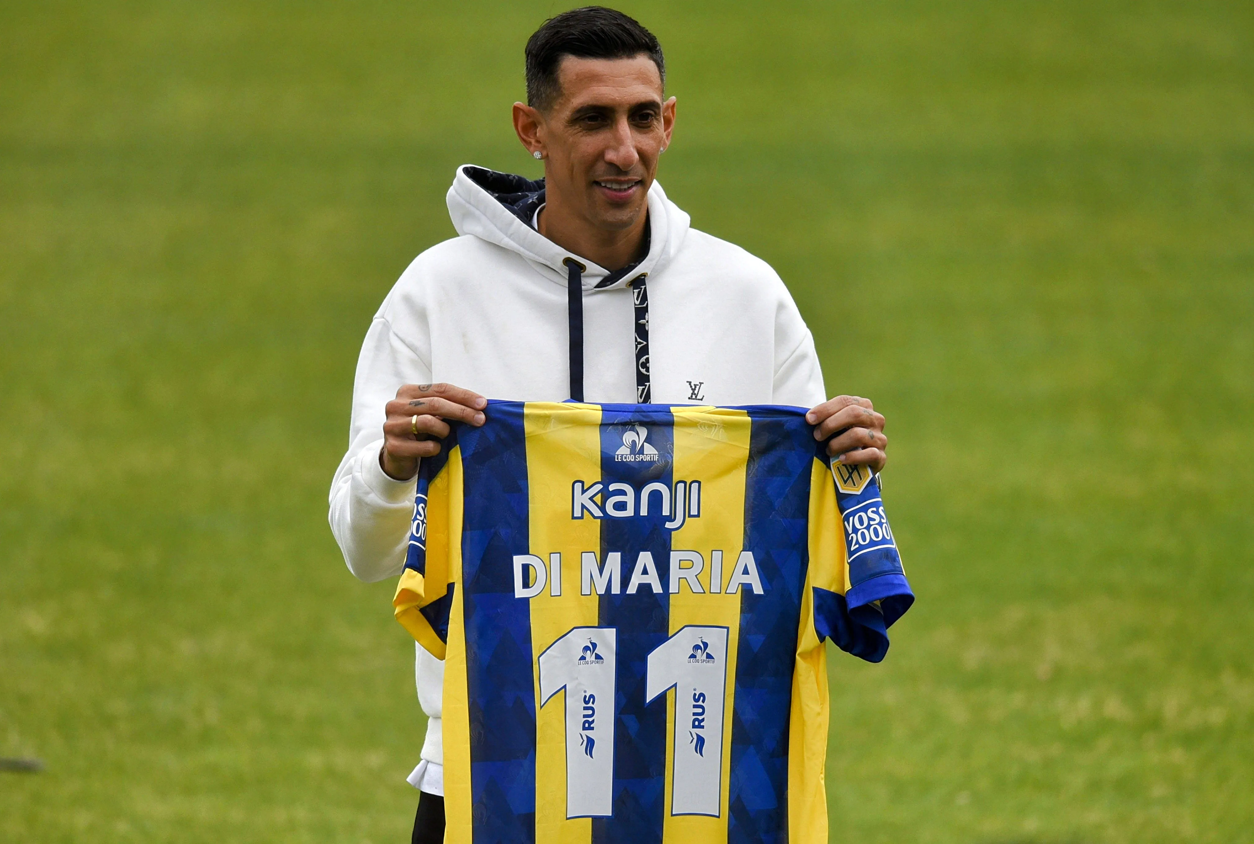 Di María em apresentação no Rosario Central – Foto: IMAGO /&nbsp;Fotobaires