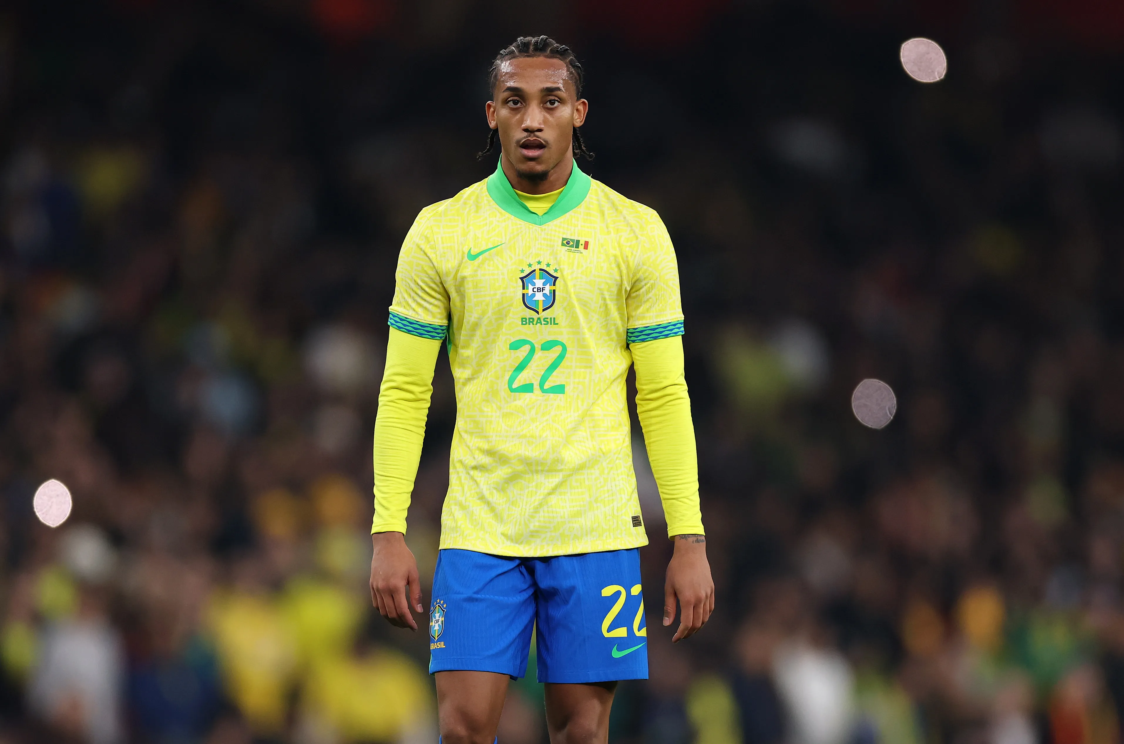 João Pedro em jogo d Brasil. Foto: Ryan Pierse/Getty Images