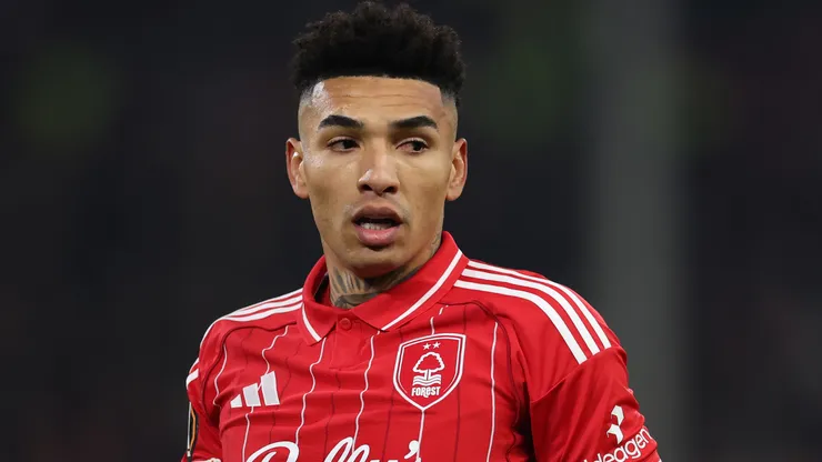 Igor Jesus em campo pelo Nottingham Forest. Foto: Michael Regan/Getty Images