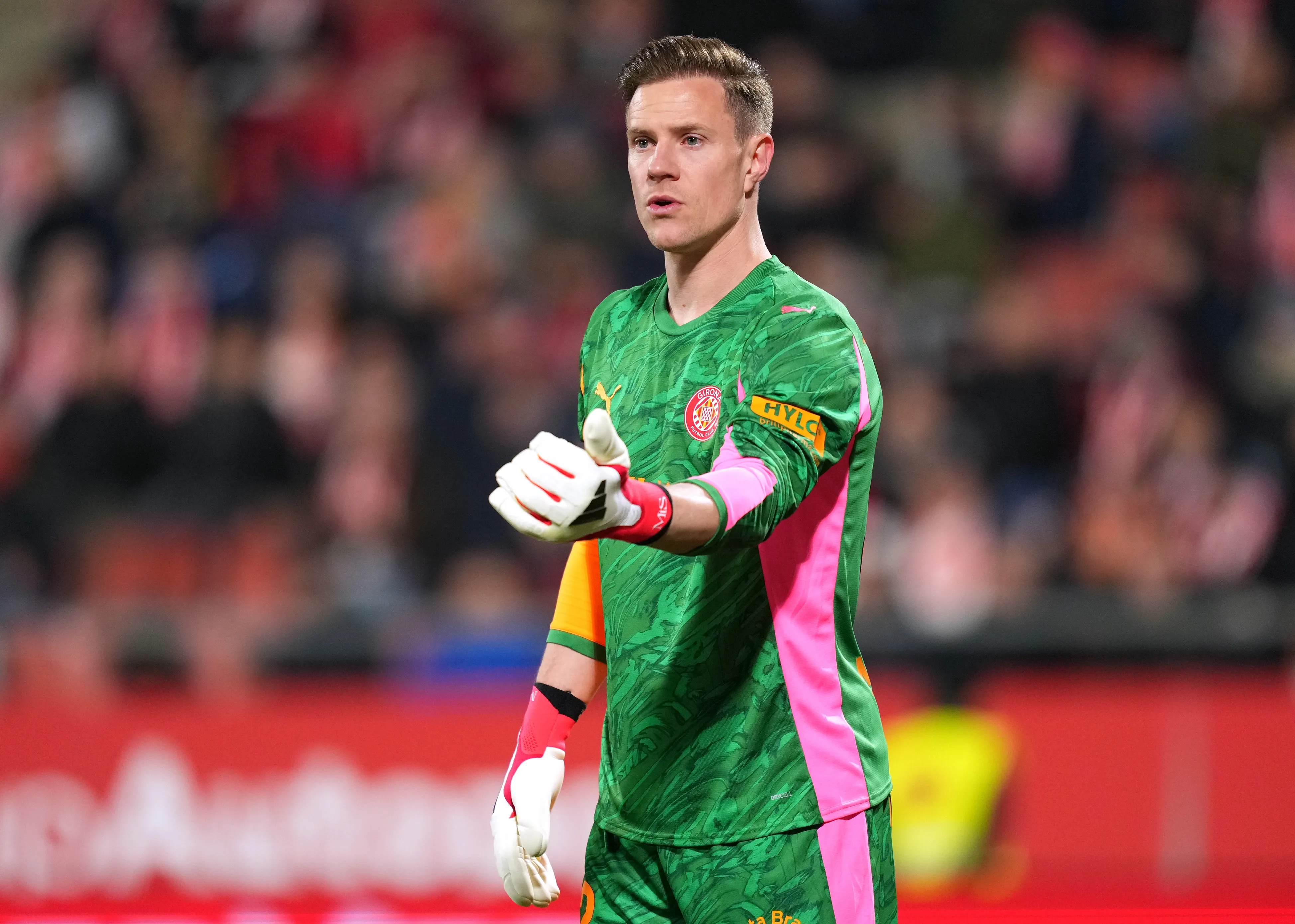 Ter Stegen pelo Girona. (Foto: Alex Caparros/Getty Images)