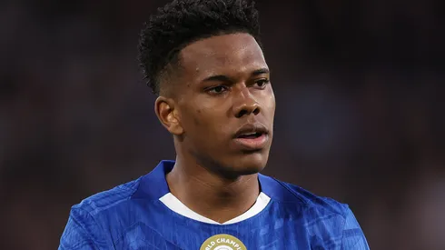 Estêvão em campo pelo Chelsea. Foto: Julian Finney/Getty Images