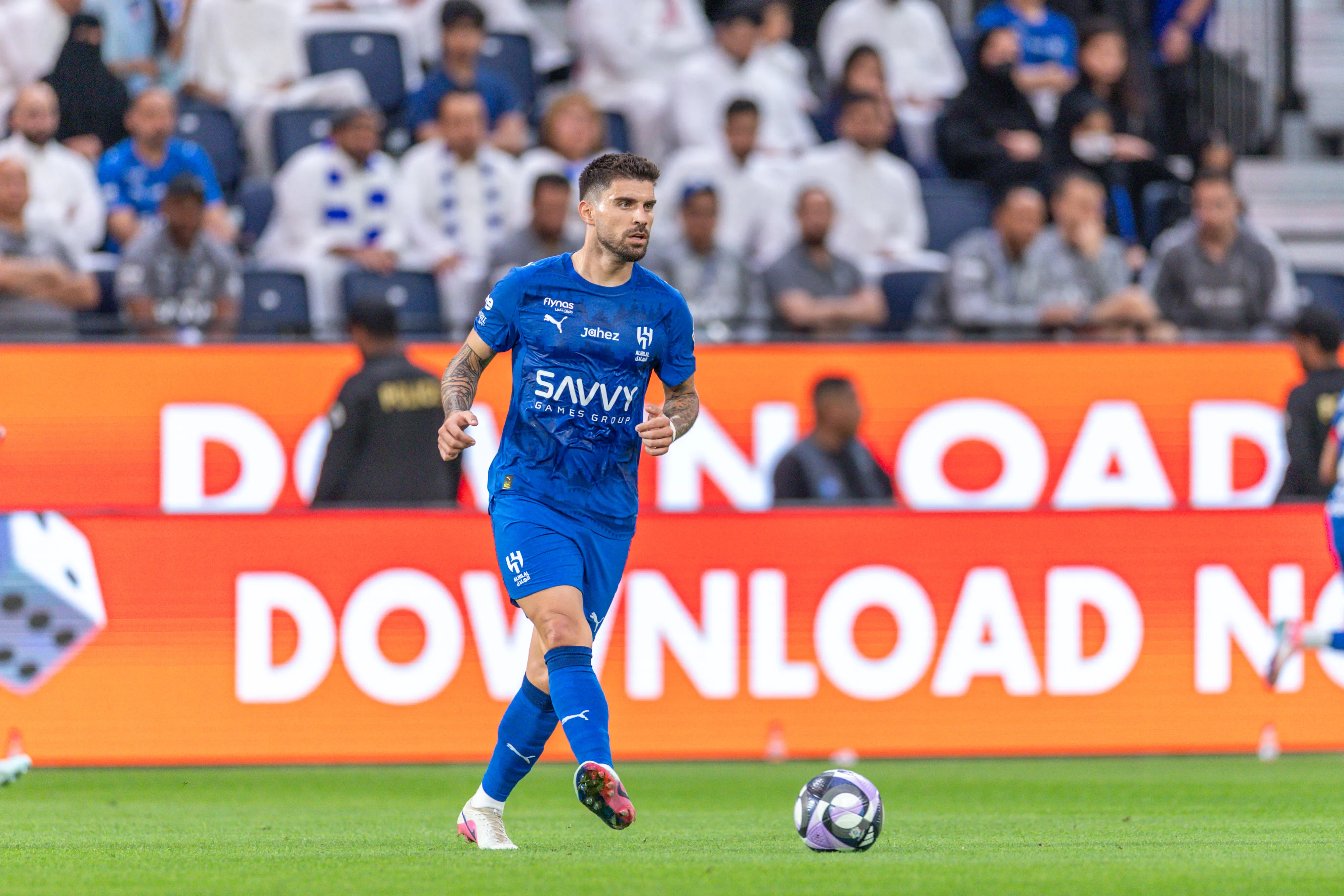 Rúben Neves em campo pelo Al-Hilal (Foto: Abdullah Ahmed/Getty Images)