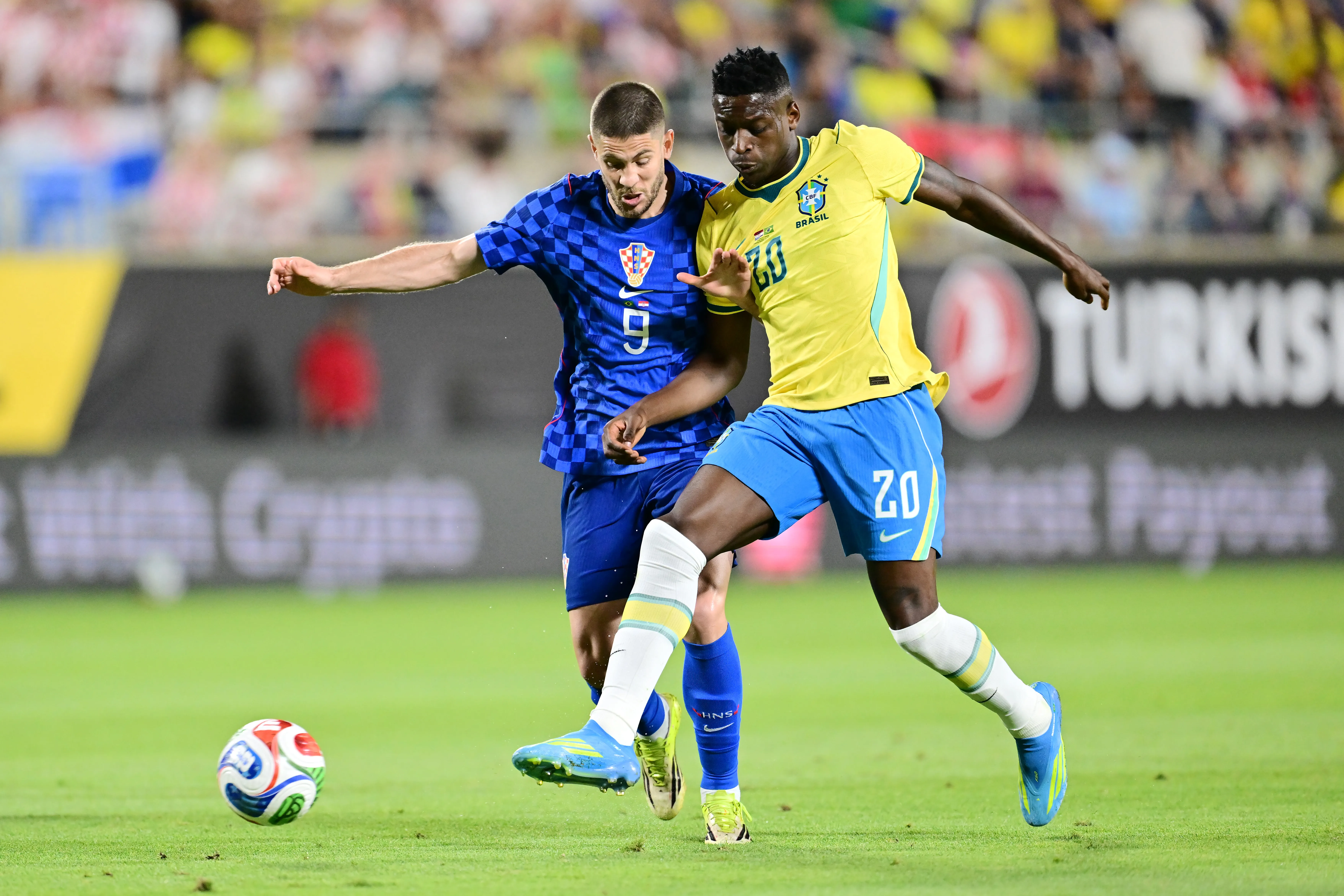 Luiz Henrique pela Seleção Brasileira contra a Croácia. (Foto: Julio Aguilar/Getty Images)