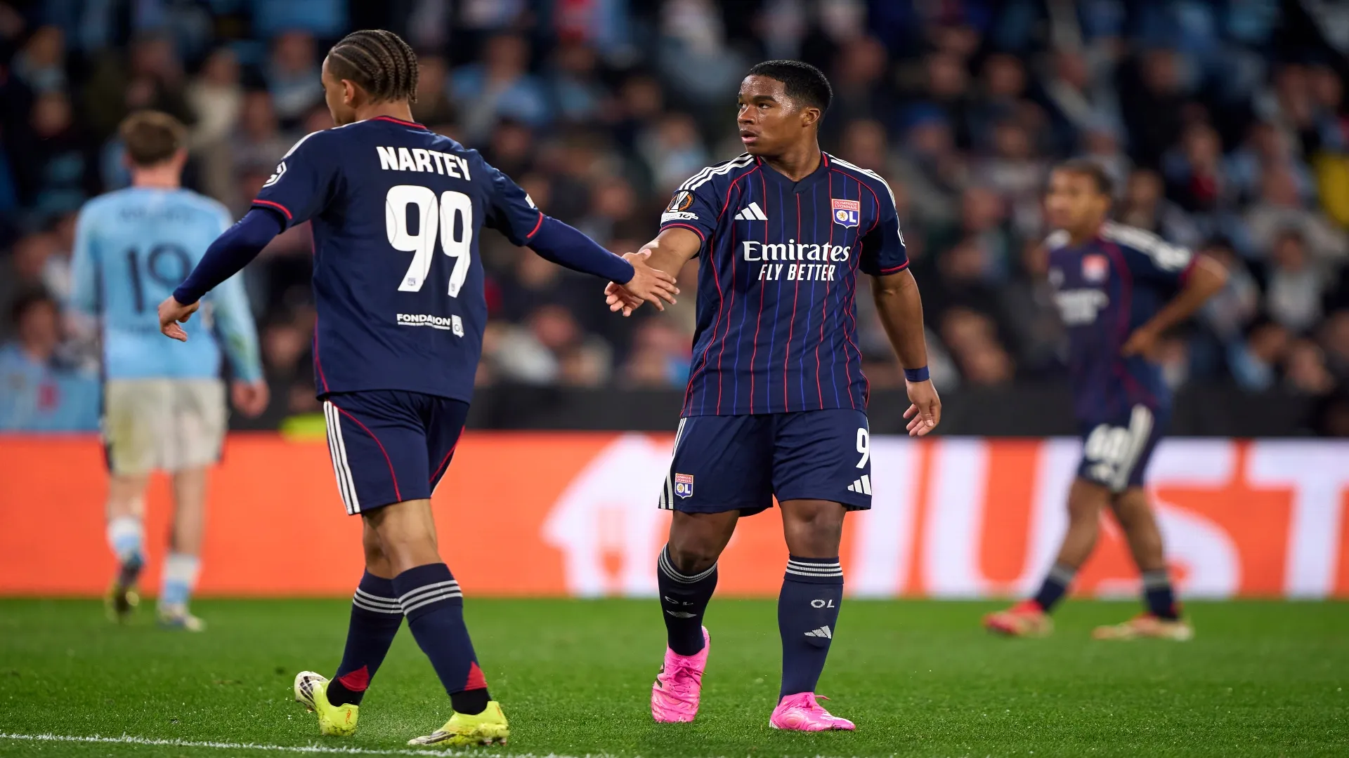 Endrick em Lyon x Celta pela Europa League 2025/26 – Jose Manuel Alvarez Rey/Getty Images