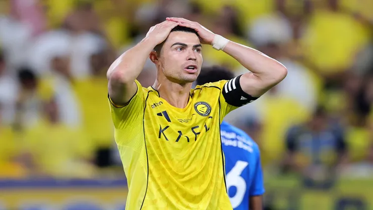 Cristiano Ronaldo, do Al-Nassr, no empate contra o Al-Hilal - Abdullah Ahmed/Getty Images