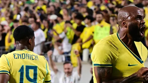 Igor Thiago e Endrick. (Photo by Julio Aguilar/Getty Images)