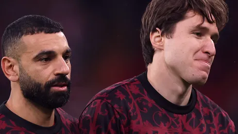 Salah e Federico Chiesa. (Photo by Carl Recine/Getty Images)