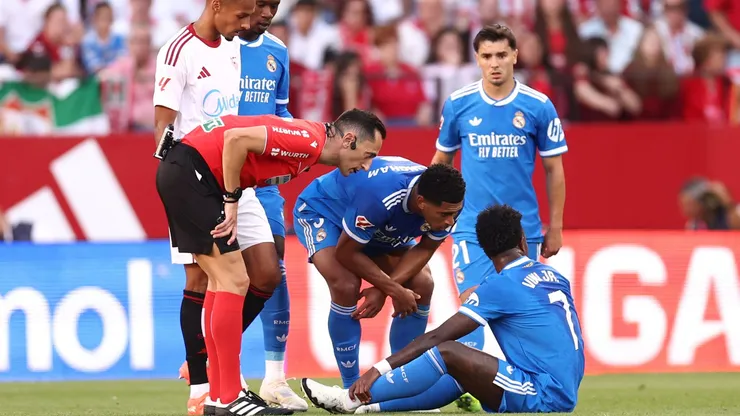 Vini Jr. foi substituído no segundo tempo de Sevilla x Real Madrid