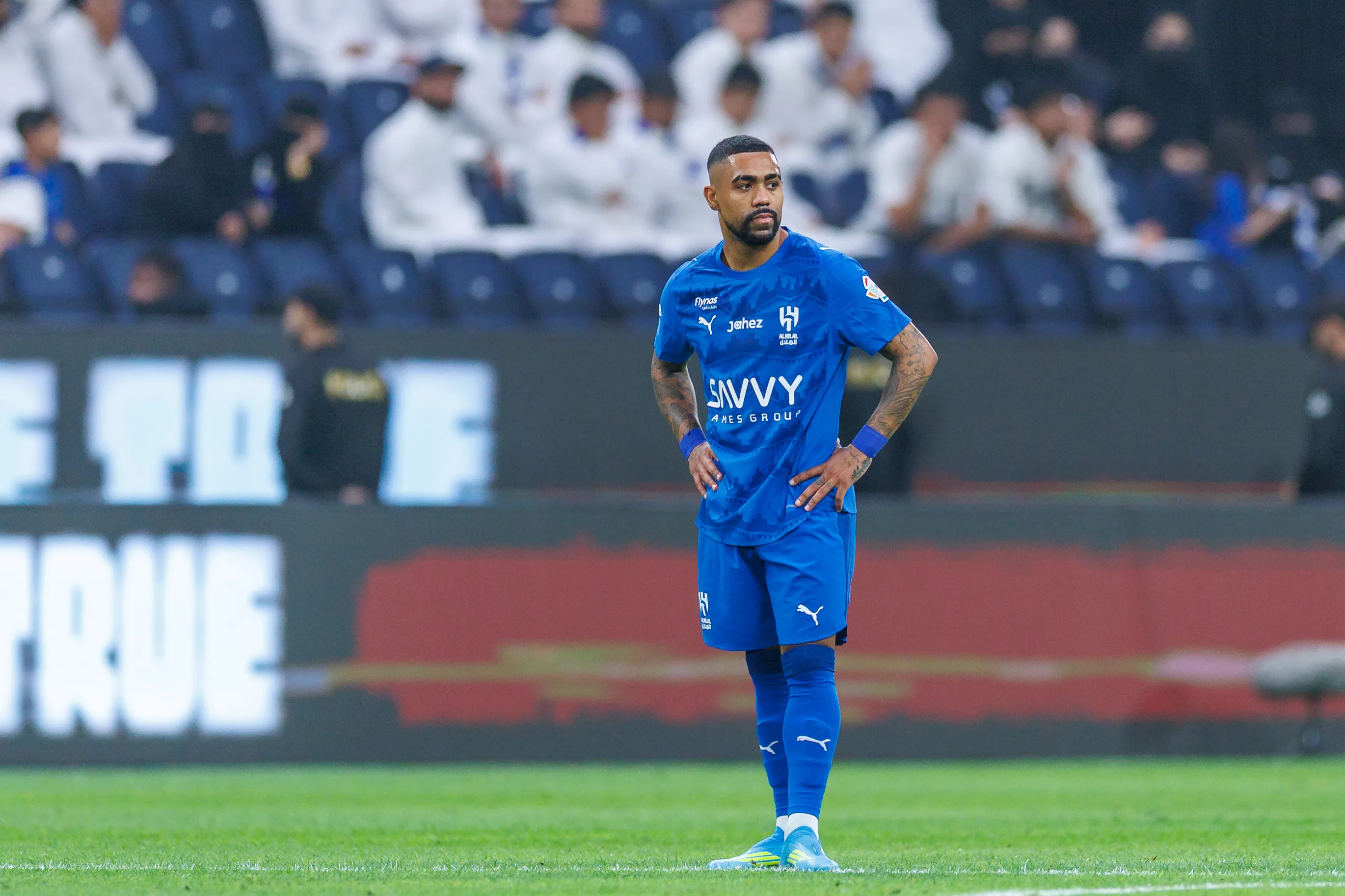 Malcom em campo pelo Al-Hilal. Foto: Abdullah Ahmed/Getty Images