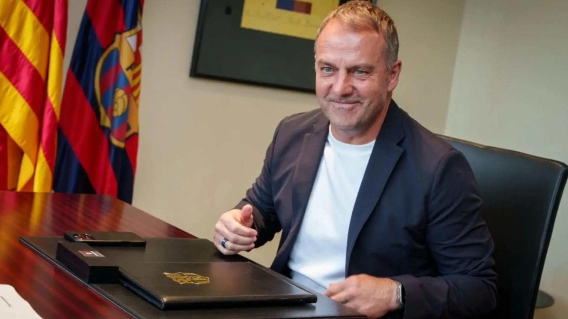 Hansi Flick segue no clube (foto: German Parga/FC Barcelona)