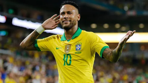 Neymar em jogo pela Seleção Brasileira - (Michael Reaves/Getty Images)