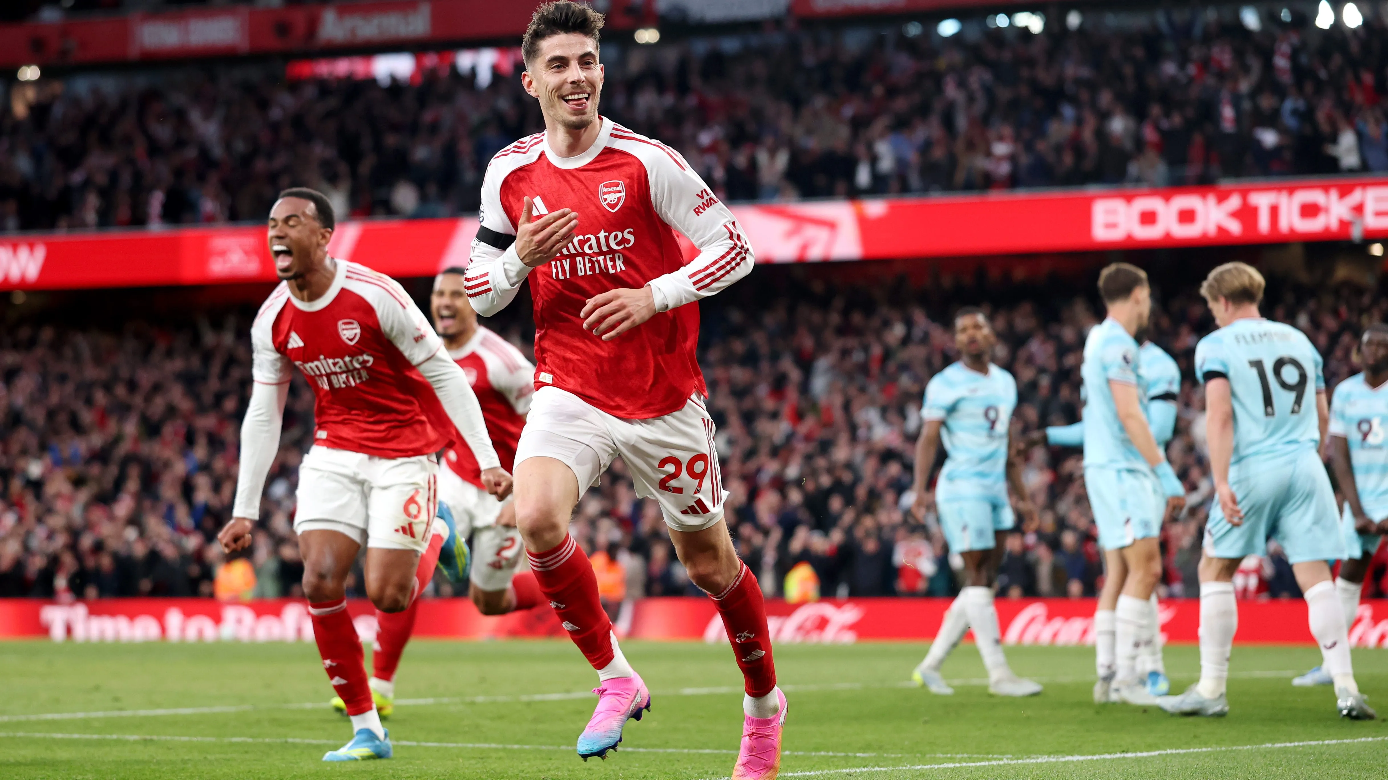 Kai Havertz comemorando gol do Arsenal. Foto: Julian Finney/Getty Images