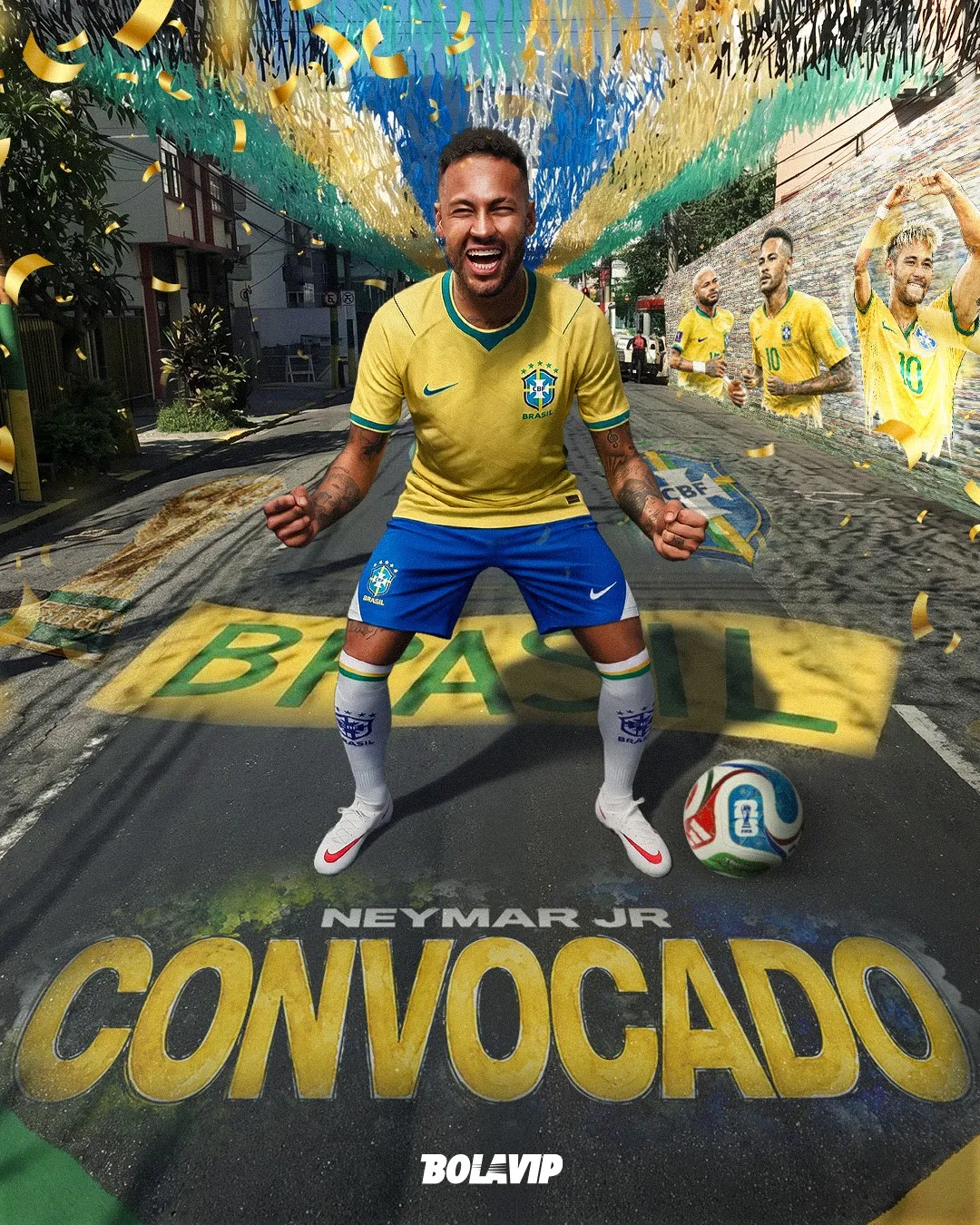 Neymar convocado – Arte Diego Torbes / Better Collective