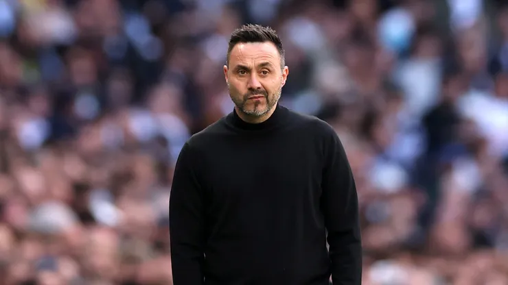 Roberto De Zerbi, do Tottenham. (Foto: Alex Pantling/Getty Images)