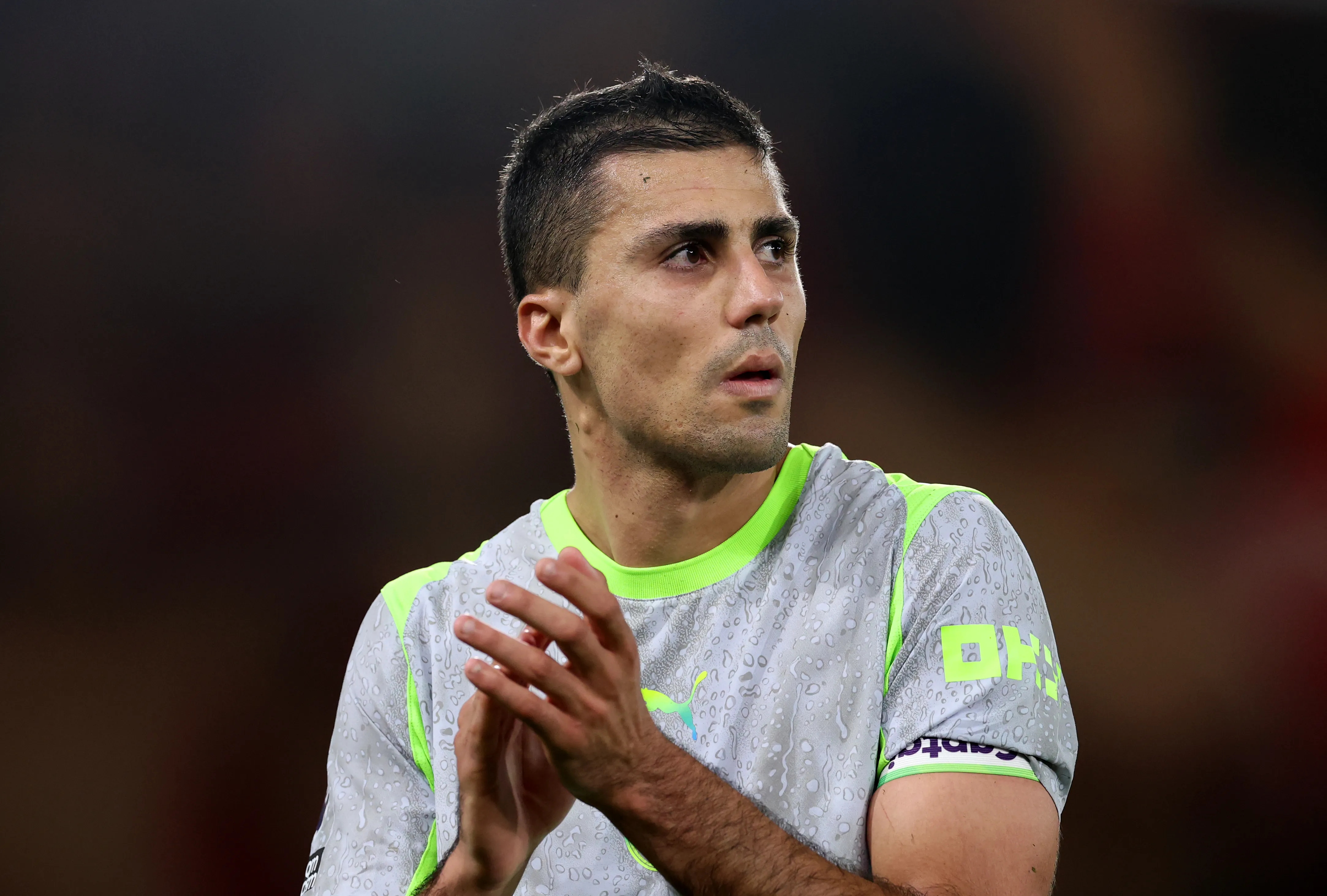Rodri após uma partida pelo Manchester City (Foto: Michael Steele/Getty Images)