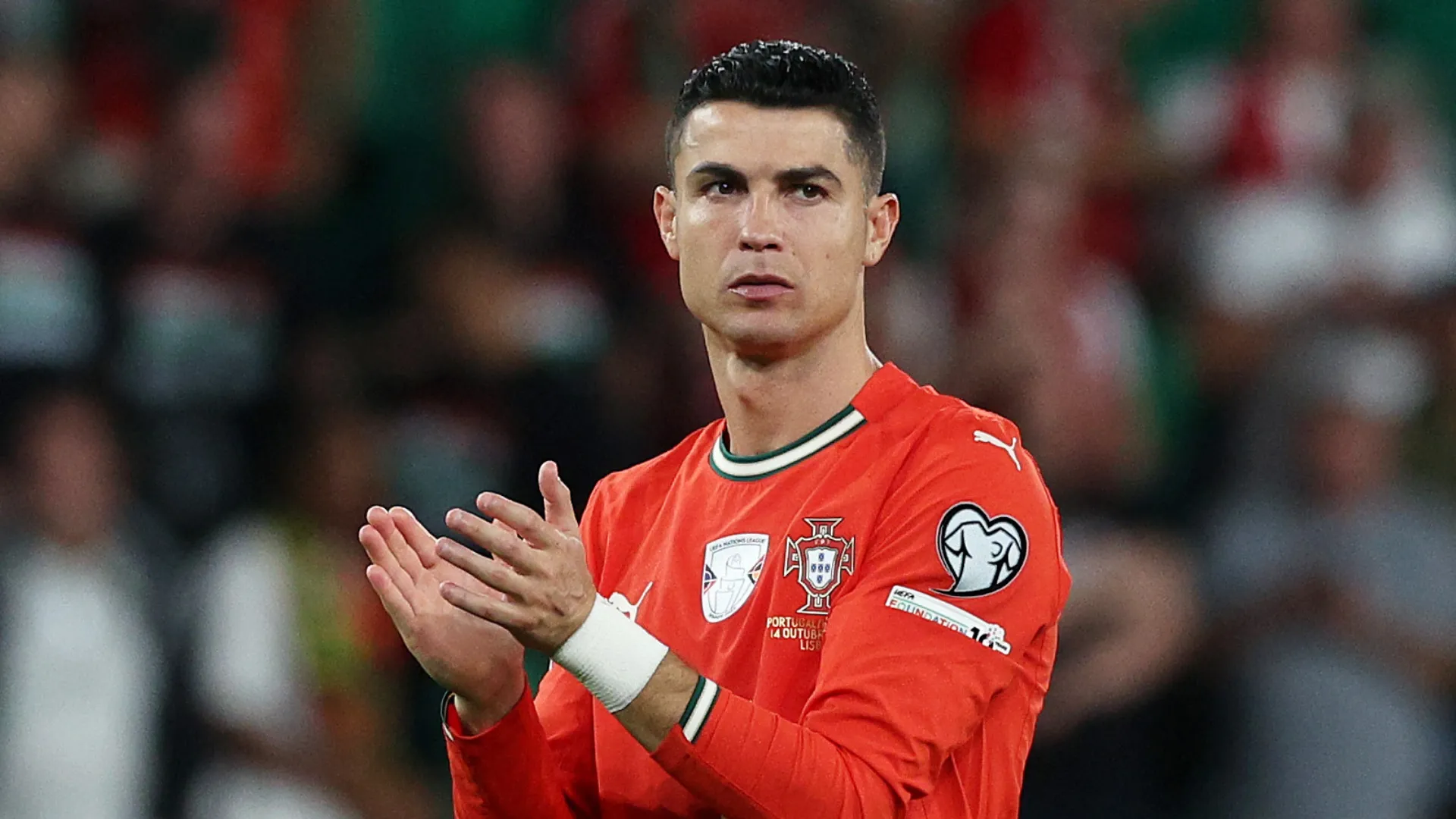 Cristiano Ronaldo em jogo da Seleção Portuguesa