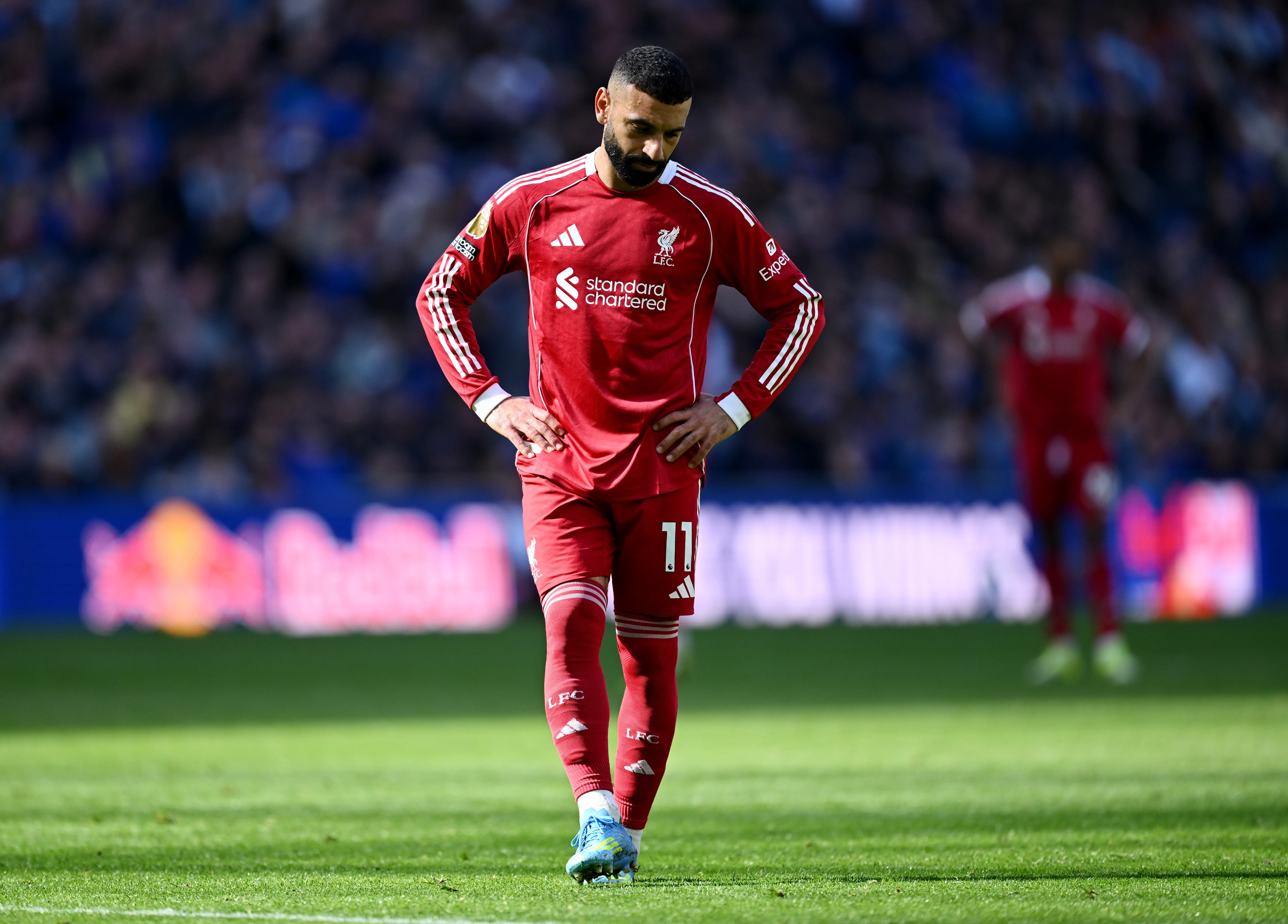Mohamed Salah em partida pelo Liverpool. (Foto: Gareth Copley/Getty Images)