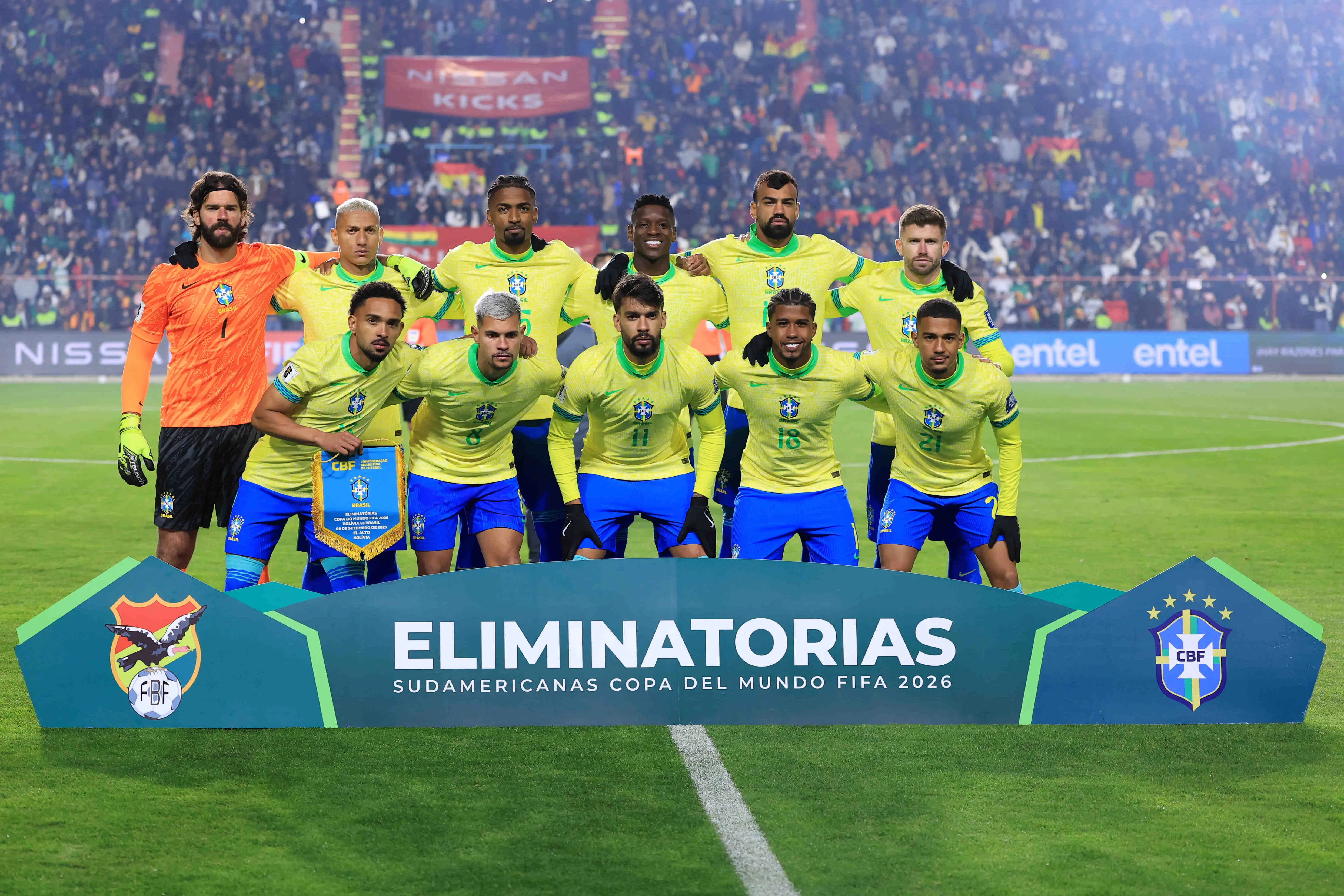 Seleção Brasileira contra a Bolívia em 2025. (Foto: Buda Mendes/Getty Images)