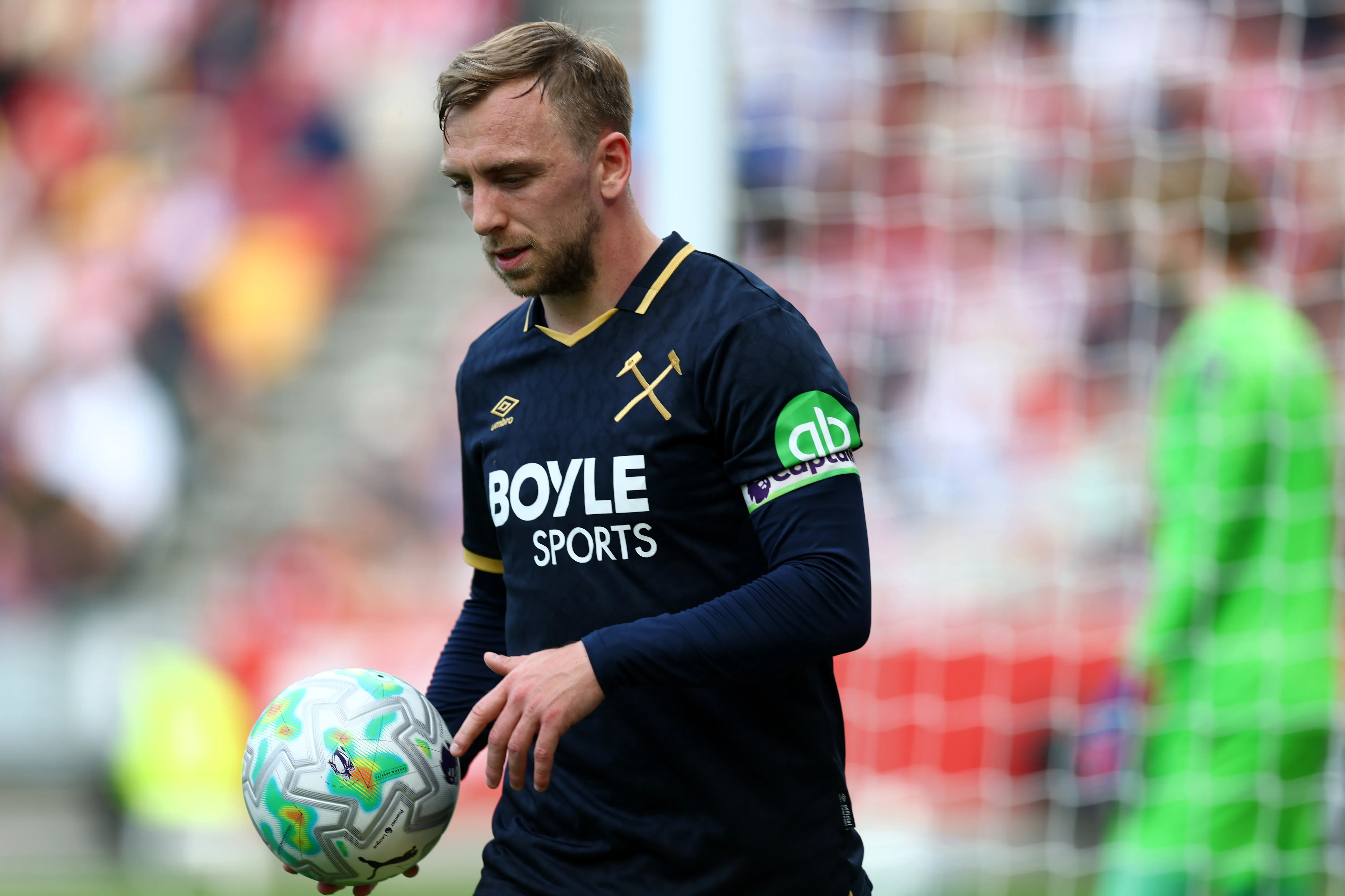 Jarrod Bowen durante partida do West Ham. (Photo by Clive Rose/Getty Images)