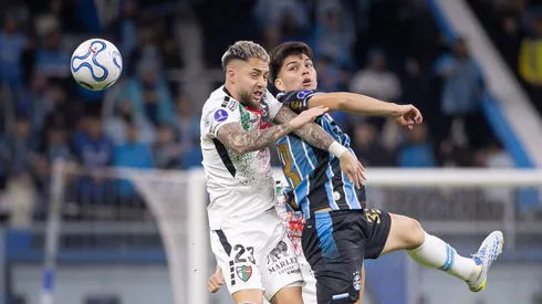 Palestino é derrotado pelo Grêmio e está fora da Copa Sul-Americana. Foto: Maxi Franzoi/AGIF