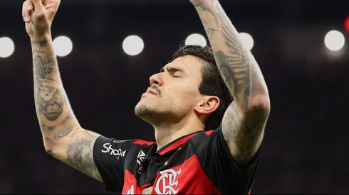 Flamengo vence Estudiantes na Libertadores com Pedro decisivo (Photo by Wagner Meier/Getty Images)