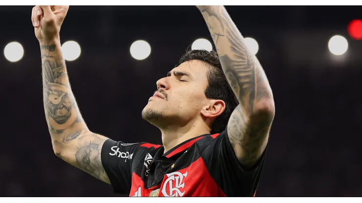 Flamengo vence Estudiantes na Libertadores com Pedro decisivo (Photo by Wagner Meier/Getty Images)