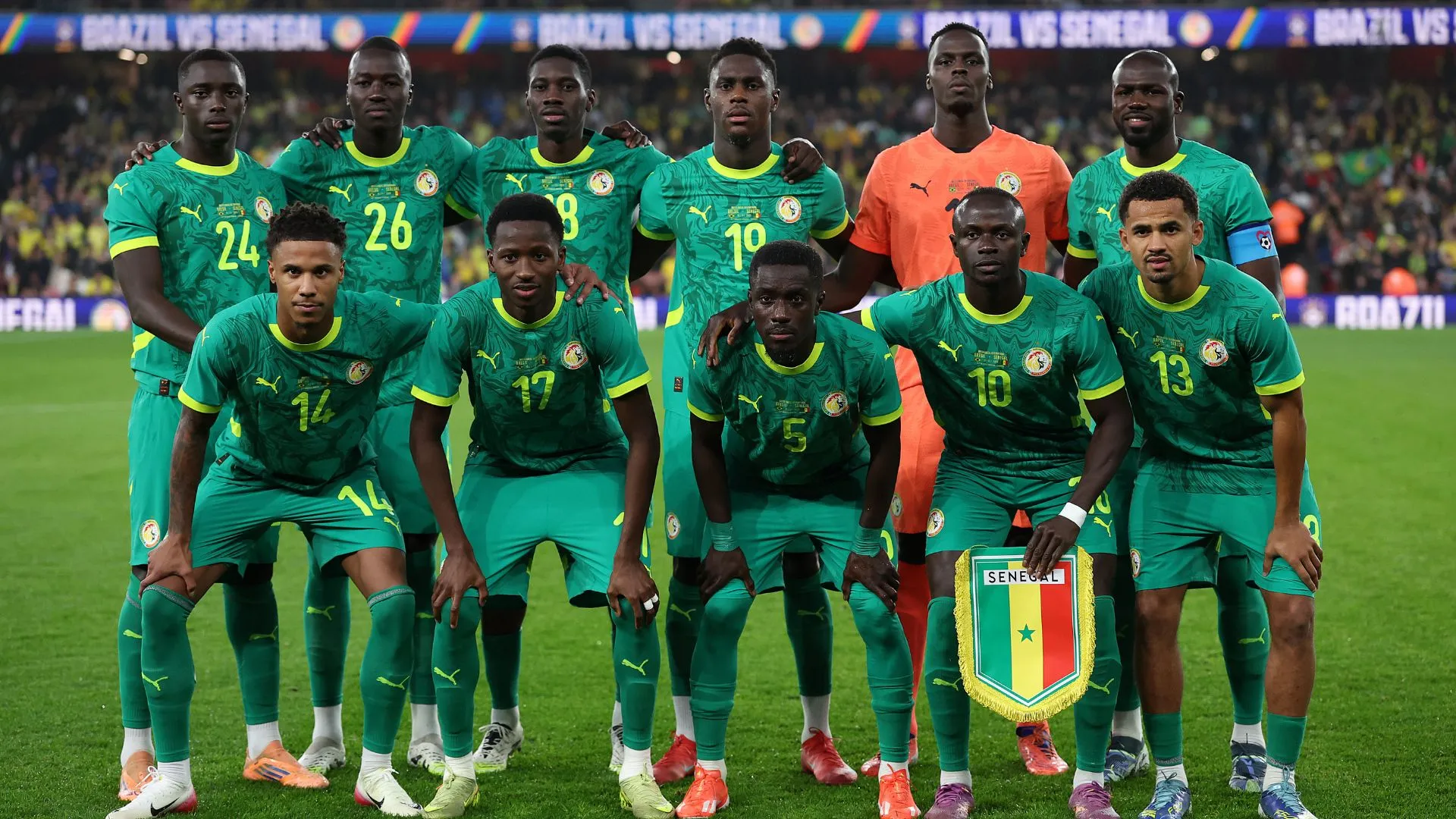 Jogadores da seleção de Senegal (foto: Harry Murphy/Getty Images)
