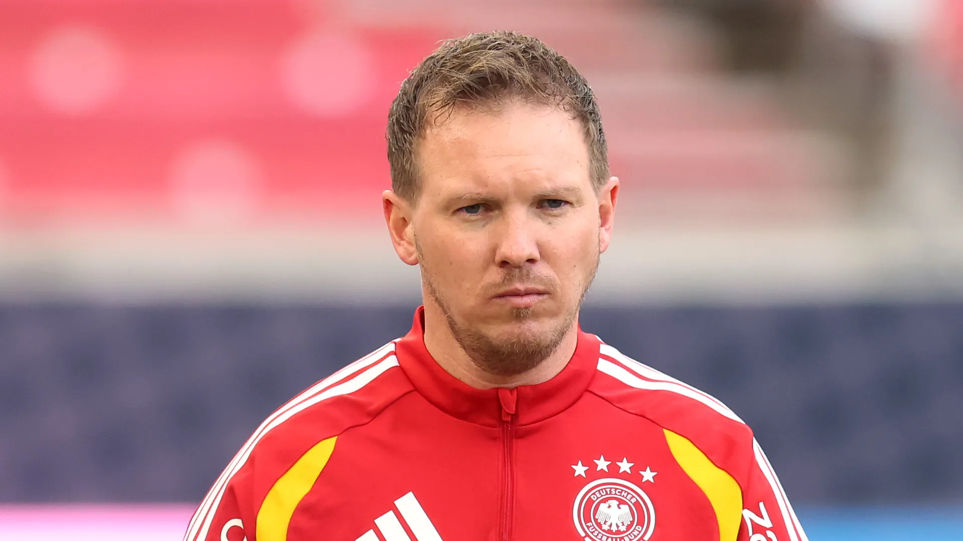 Julian Nagelsmann durante treino pela Alemanha