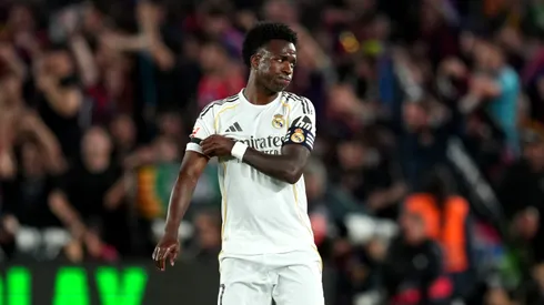 Vini Jr. em jogo do Real Madrid (Alex Caparros/Getty Images)
