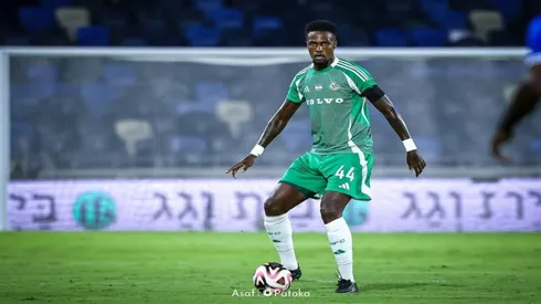 Pedrão, zagueiro do Maccabi Haifa - Divulgação / Maccabi Haifa