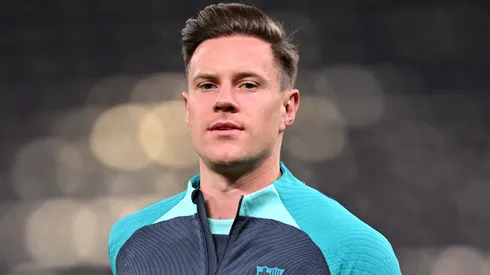 Ter Stegen antes de uma partida do Barcelona. Foto: Stuart Franklin/Getty Images