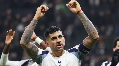 Cristián Romero, do Tottenham. Foto: Alex Grimm/Getty Images
