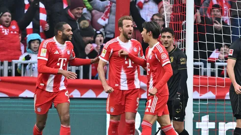 Tah, Harry Kane e Hiroki Ito. (Photo by Sebastian Widmann/Getty Images)