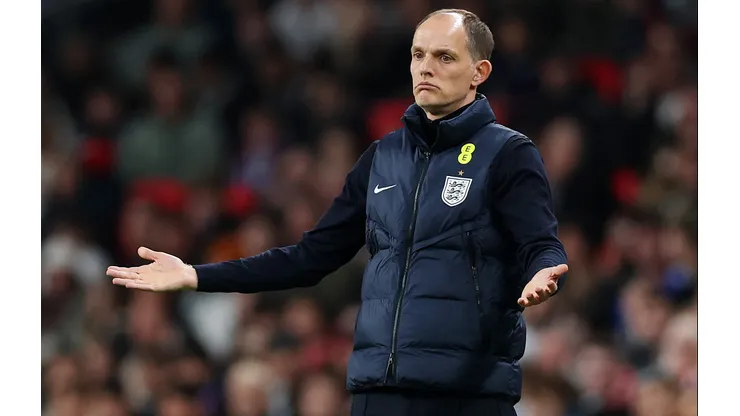 Thomas Tuchel durante jogo da Inglaterra. (Photo by Justin Setterfield/Getty Images)