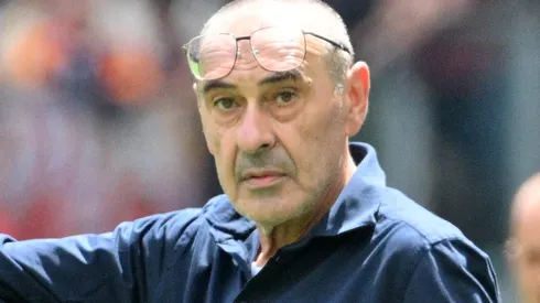 Maurizio Sarri em jogo da Lazio. (Photo by Marco Rosi - SS Lazio/Getty Images)