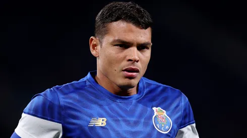 Thiago Silva antes de uma partida pelo Porto. Foto: Diogo Cardoso/Getty Images