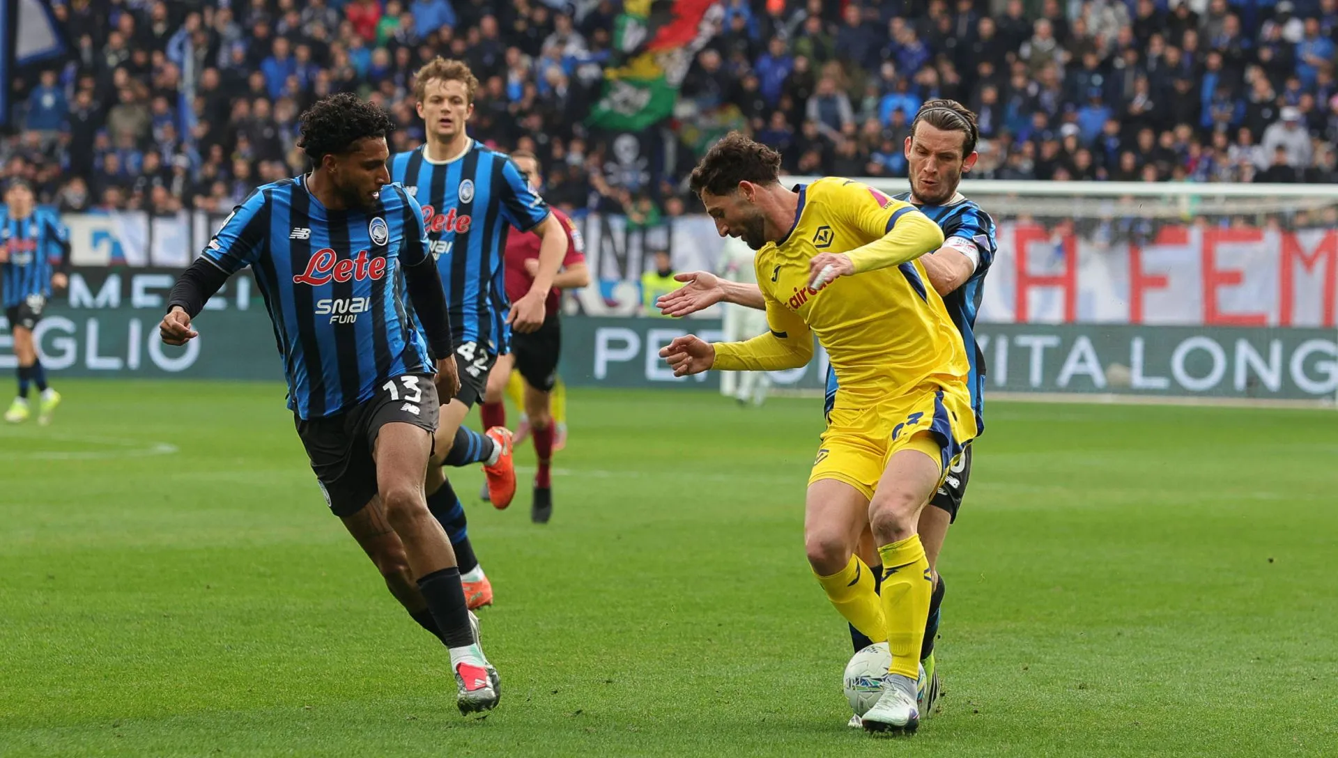 Ederson Silva, da Atalanta, durante partida da Serie A. Foto: IMAGO/NurPhoto