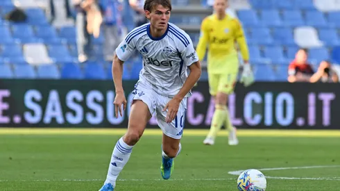 Nico Paz em ação pelo Como na atual temporada. Foto: Alessandro Sabattini/Getty Images