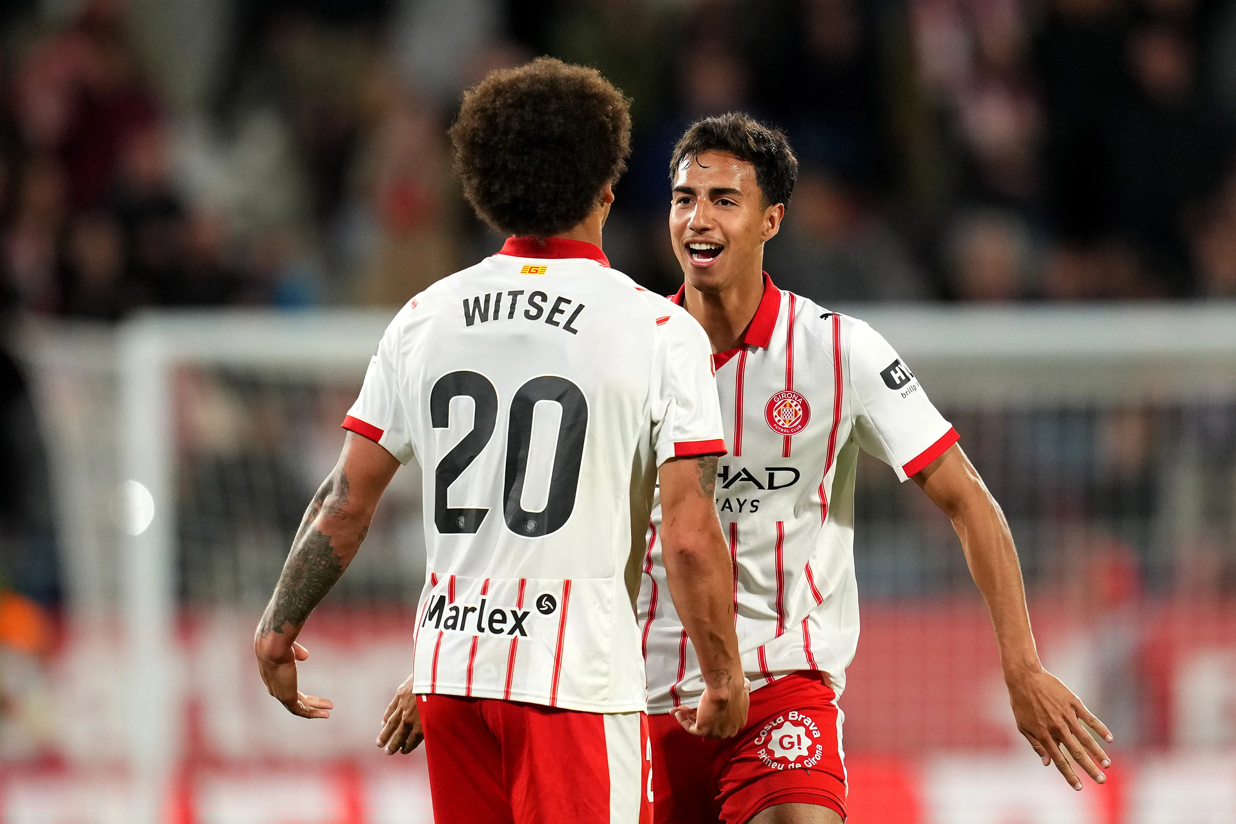 Vitor Reis teve grande destaque pelo Girona. Foto: Alex Caparros/Getty Images