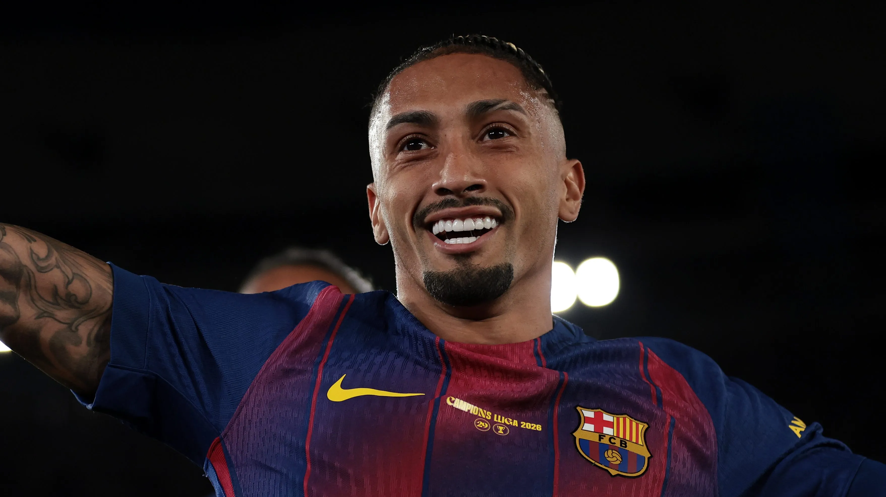 Raphinha em ação pelo Barcelona.