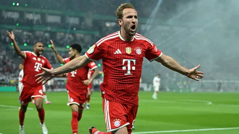 Harry Kane anotou um hat-trick. Christian Kaspar-Bartke/Getty Images.