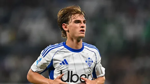 Nico Paz tem lesão no joelho. Alessandro Sabattini/Getty Images.