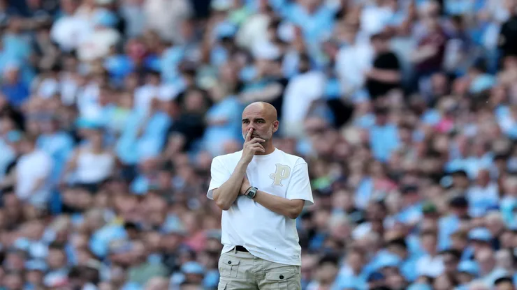 Guardiola na despedida do Manchester City - Carl Recine/Getty Images