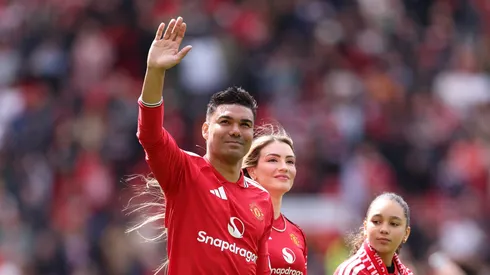 Casemiro se despede do Manchester United. Foto: Alex Livesey/Getty Images